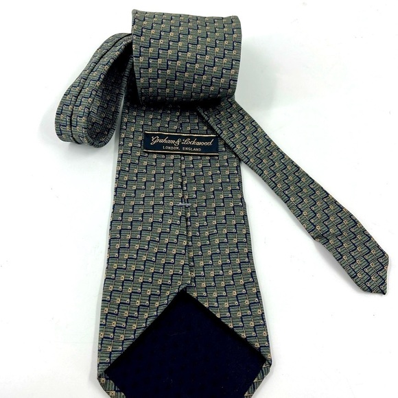 Graham & Lockwood 100% Silk Tie - Picture 2 of 5